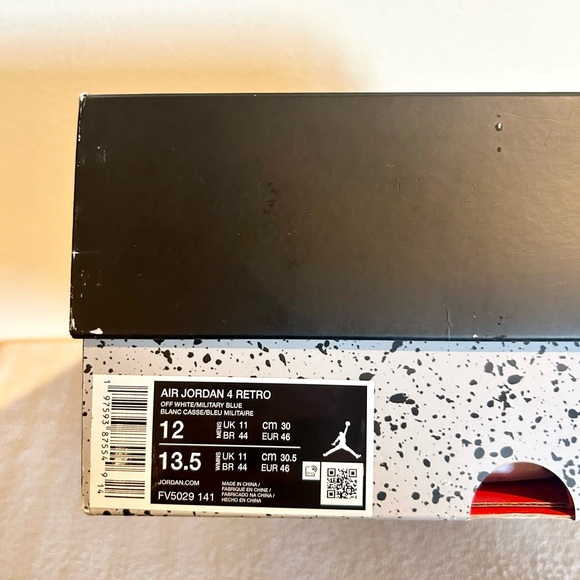 Jordan 4 Retro Military Blue size 12 FV5029-141 VNDS with OG BOX - Picture 10 of 11